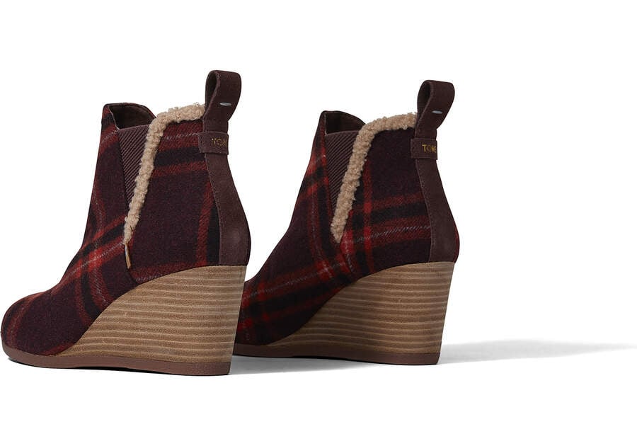 Barn Red Toms Kelsey Wedge Bootie Booties Australia Sale | AU234-216