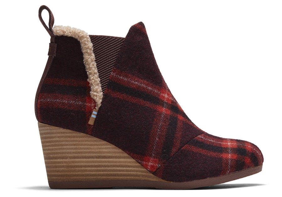 Barn Red Toms Kelsey Wedge Bootie Booties Australia Sale | AU234-216