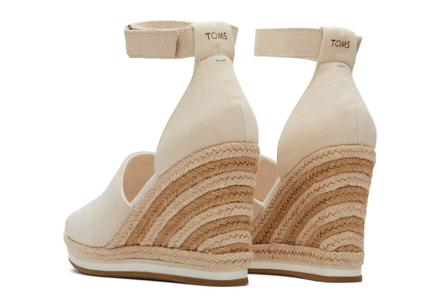 Beige Suede Toms Marisol Wedge Heel Heels Australia Sale | AU196-691