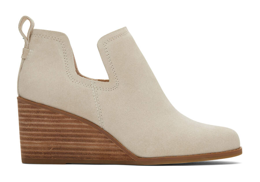 Beige Toms Kallie Wedge Bootie Booties Australia Sale | AU312-364