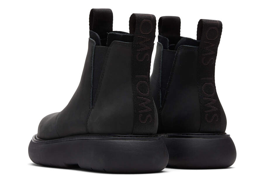 Black / Black Toms Mallow Boot Boots Australia Sale | AU500-409