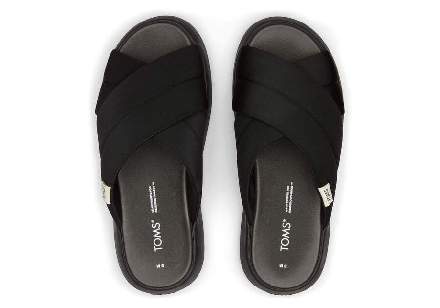 Black / Black Toms Mallow Crossover Australia Sale | AU102-908