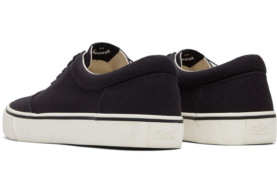 Black Canvas Toms Fenix Australia Sale | AU225-161