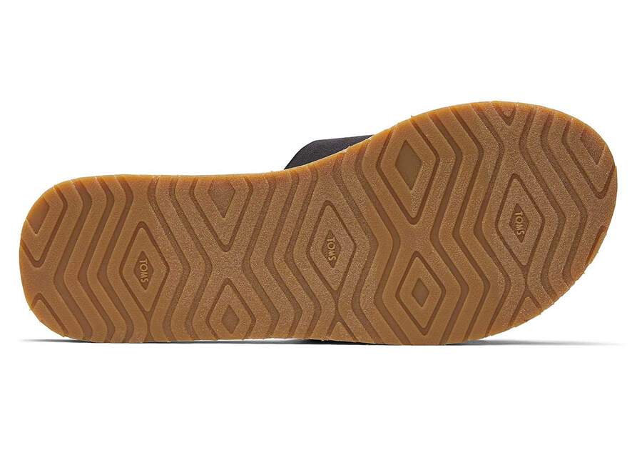 Black Jersey Toms Carly Sandal Australia Sale | AU265-272