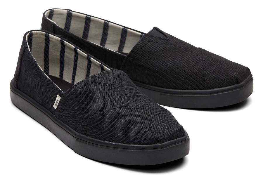 Black On Black Toms Alpargata Cupsole Slip On Australia Sale | AU855-588