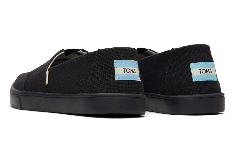 Black On Black Toms Alpargata Cupsole Slip On Australia Sale | AU855-588