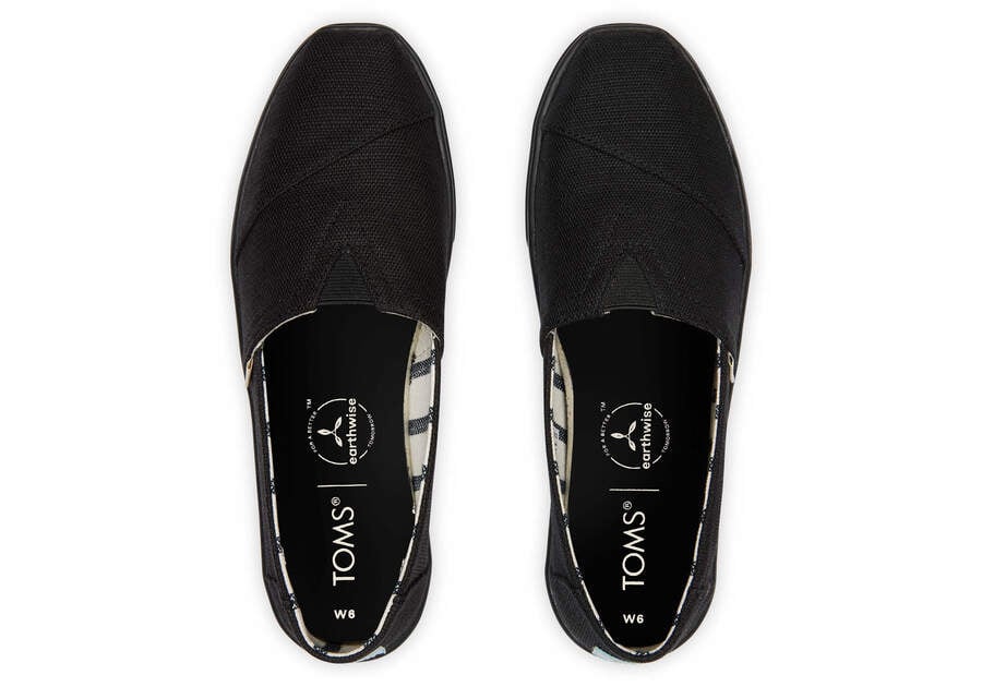 Black On Black Toms Alpargata Cupsole Slip On Australia Sale | AU855-588