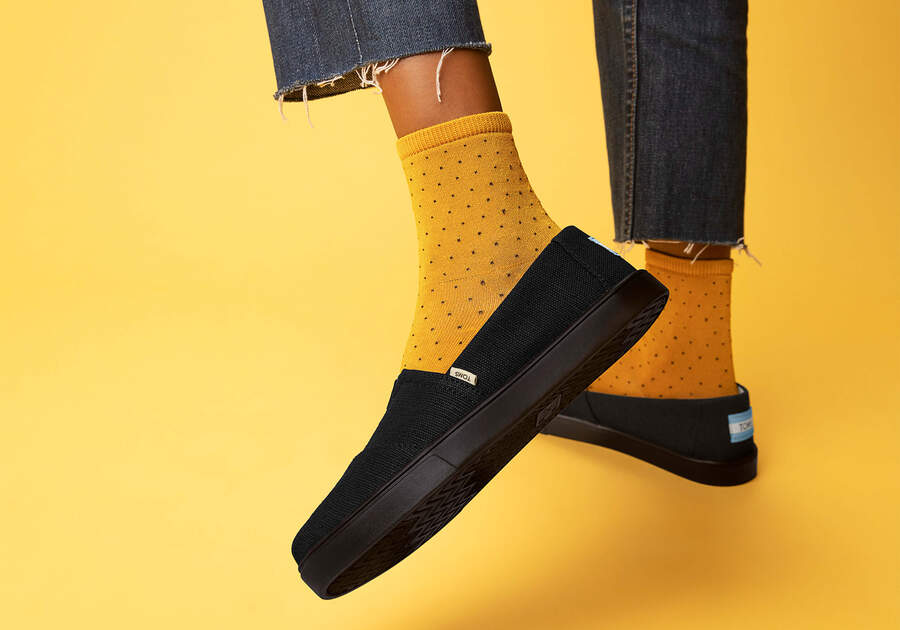 Black On Black Toms Alpargata Cupsole Slip On Australia Sale | AU855-588