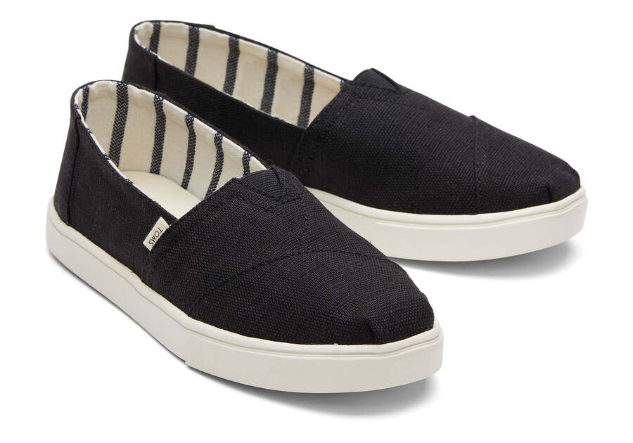 Black Toms Alpargata Cupsole Slip On Australia Sale | AU709-387