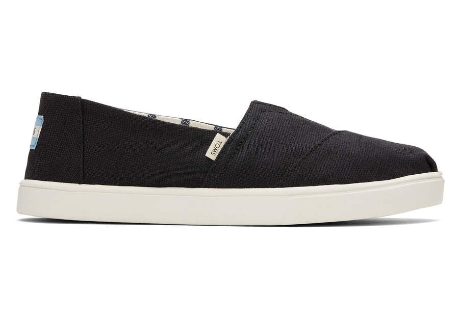 Black Toms Alpargata Cupsole Slip On Australia Sale | AU709-387