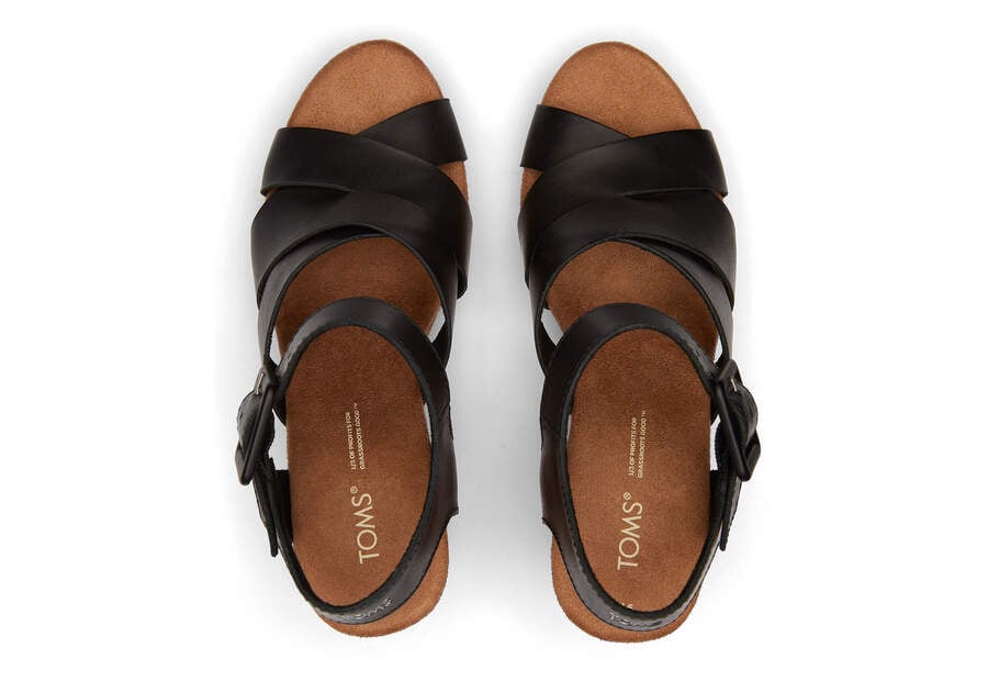 Black Toms Ava Sandal Sandals Australia Sale | AU937-156