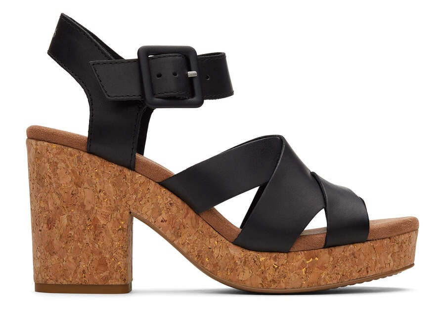 Black Toms Ava Sandal Sandals Australia Sale | AU937-156