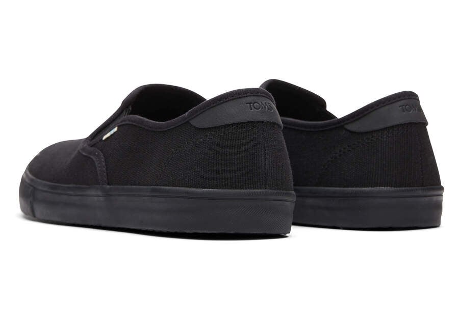 Black Toms Baja Slip On Australia Sale | AU426-879