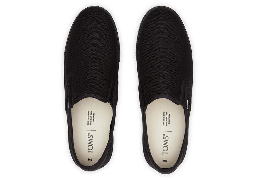 Black Toms Baja Slip On Australia Sale | AU426-879