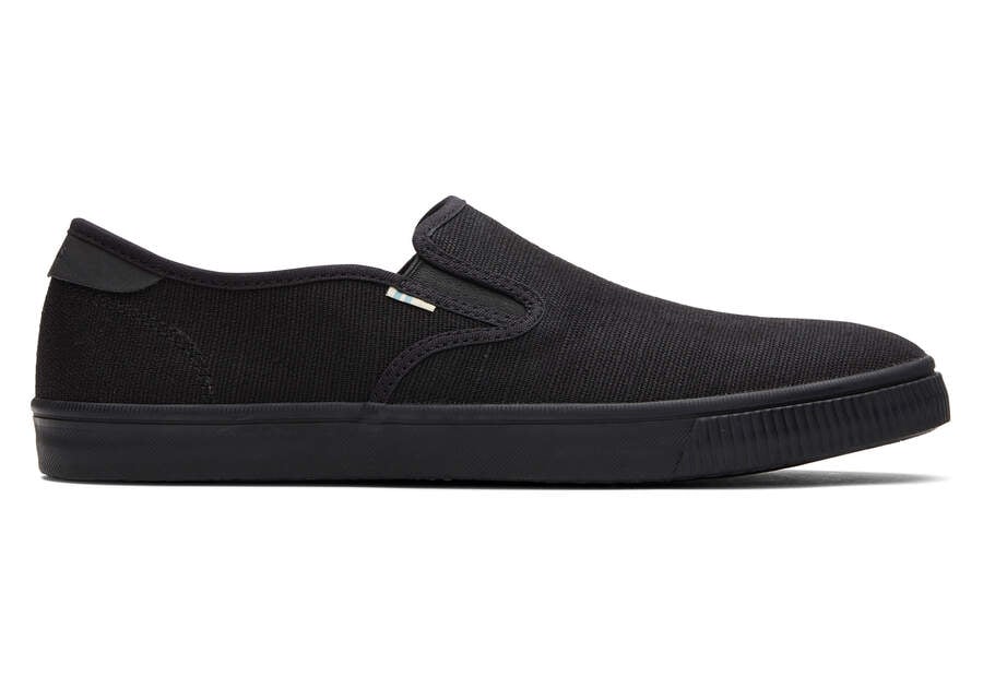 Black Toms Baja Slip On Australia Sale | AU426-879