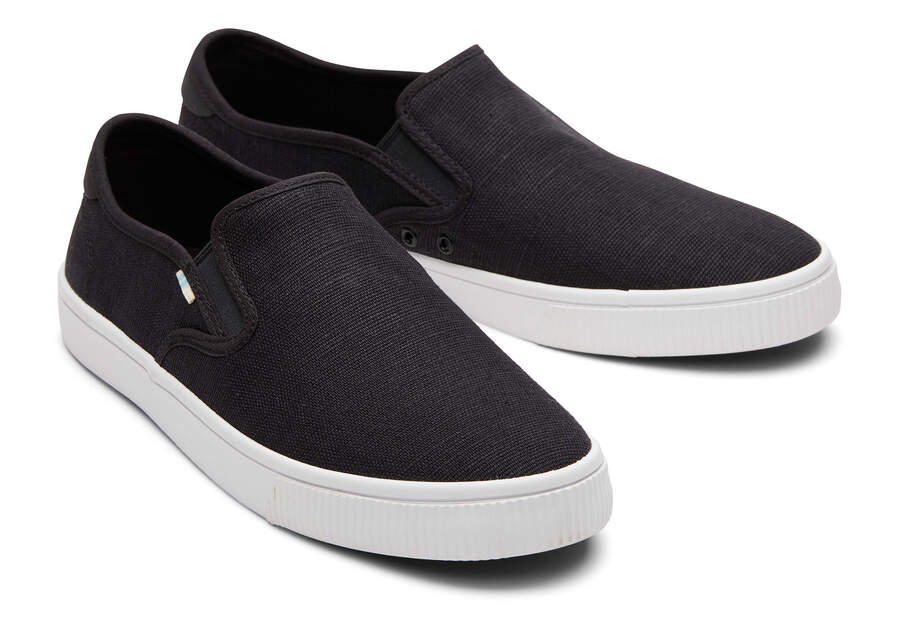 Black Toms Baja Slip On Australia Sale | AU862-885