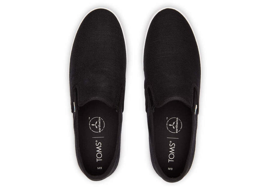 Black Toms Baja Slip On Australia Sale | AU862-885