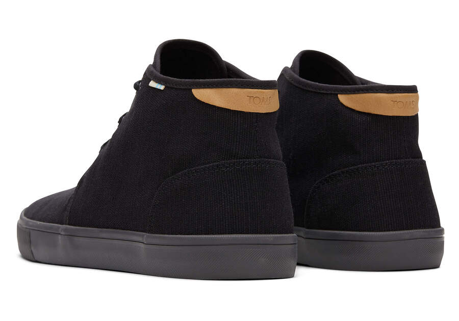 Black Toms Carlo Mid Sneaker Australia Sale | AU345-030