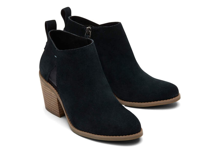 Black Toms Lea Bootie Booties Australia Sale | AU972-814