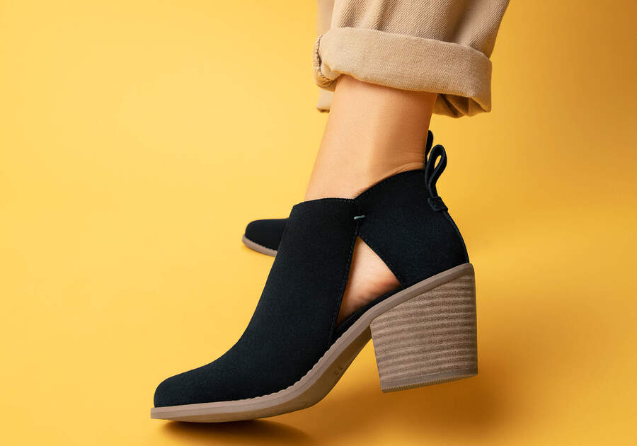 Black Toms Lea Bootie Booties Australia Sale | AU972-814