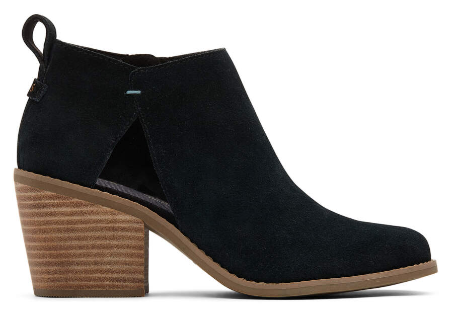 Black Toms Lea Bootie Booties Australia Sale | AU972-814