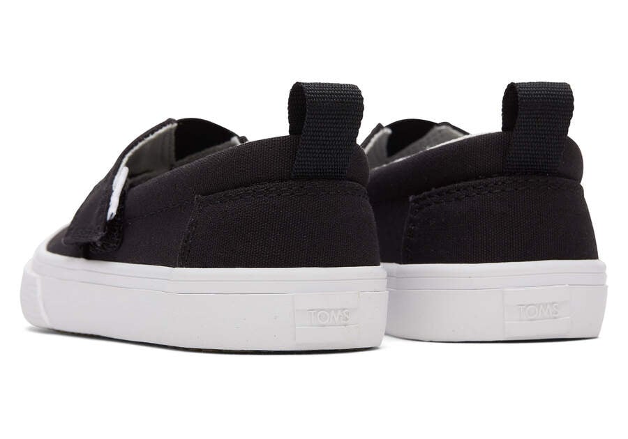 Black Toms Tiny Fenix Slip-On Canvas Australia Sale | AU707-462