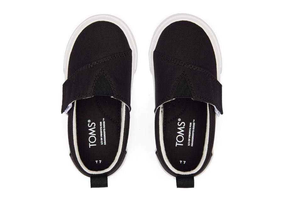 Black Toms Tiny Fenix Slip-On Canvas Australia Sale | AU707-462