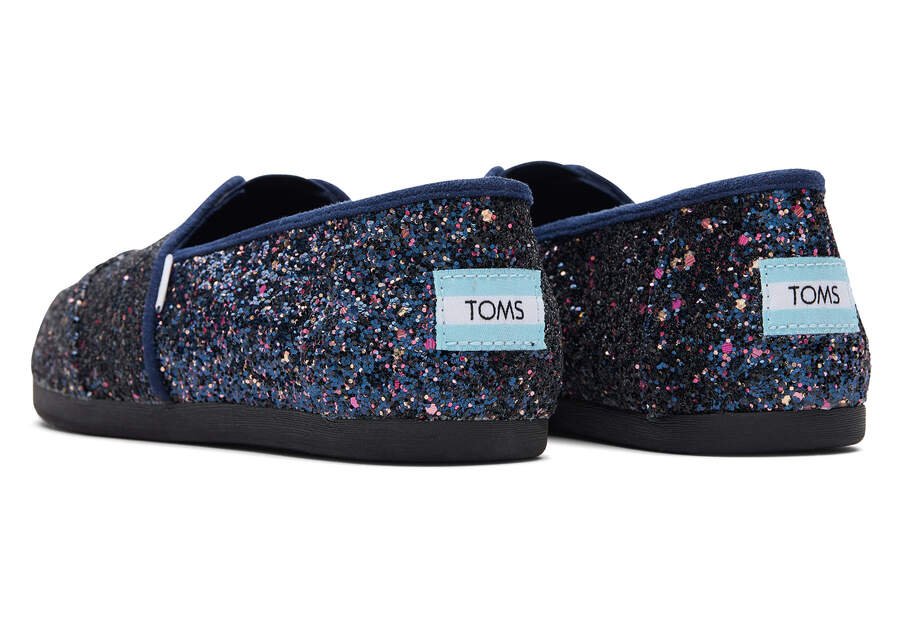 Blue Glitter Toms Alpargata Glitter Australia Sale | AU860-078