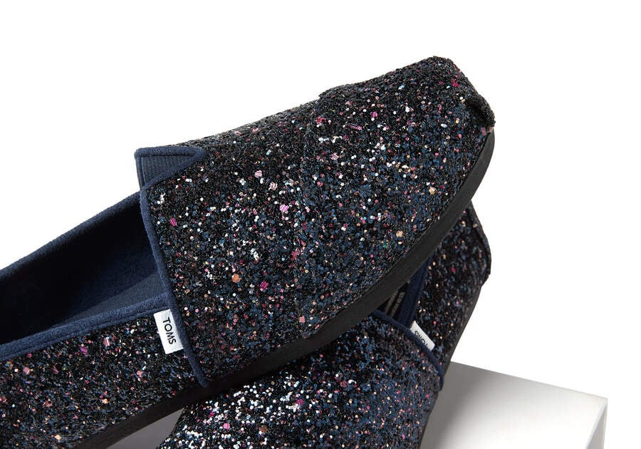 Blue Glitter Toms Alpargata Glitter Australia Sale | AU860-078