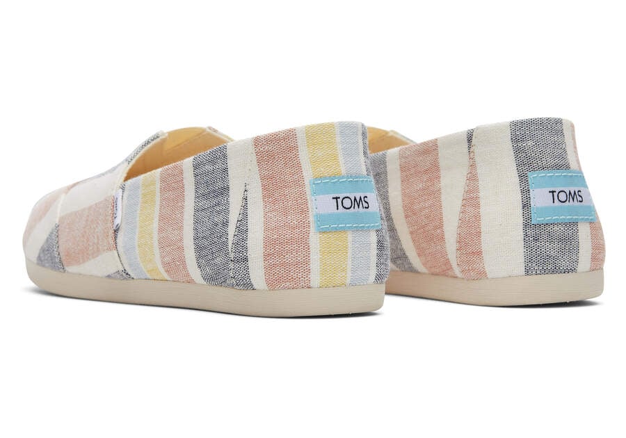 Bright Tan Multi Stripes Toms Alpargata Stripes Australia Sale | AU607-710