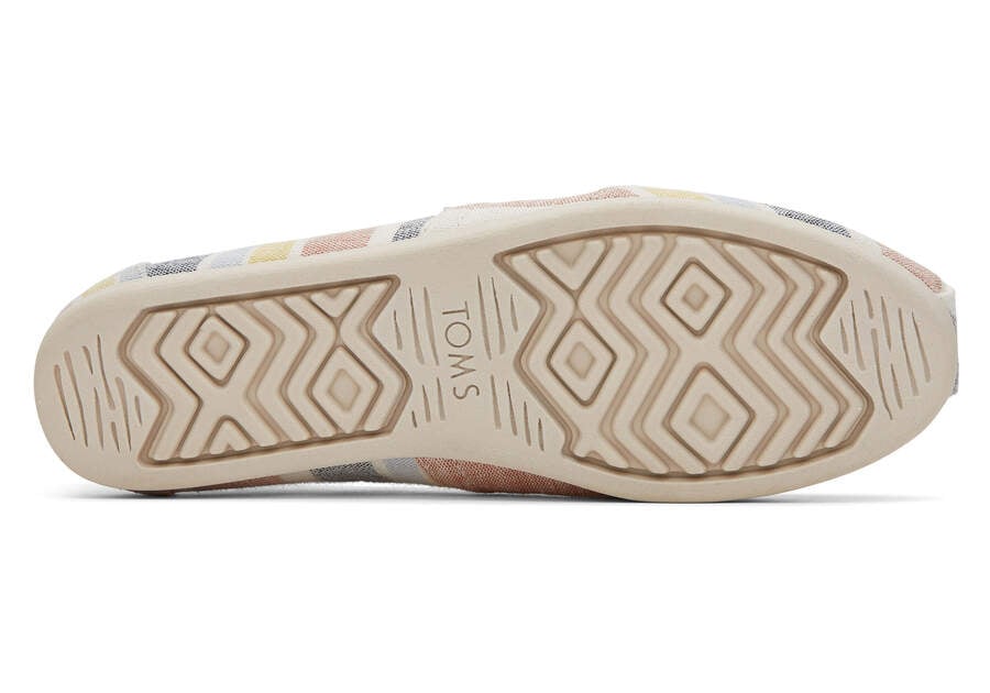 Bright Tan Multi Stripes Toms Alpargata Stripes Australia Sale | AU607-710