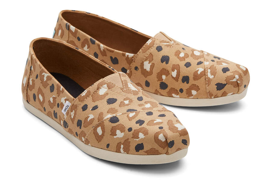 Brown Leopard Toms Alpargata Leopard Australia Sale | AU987-297