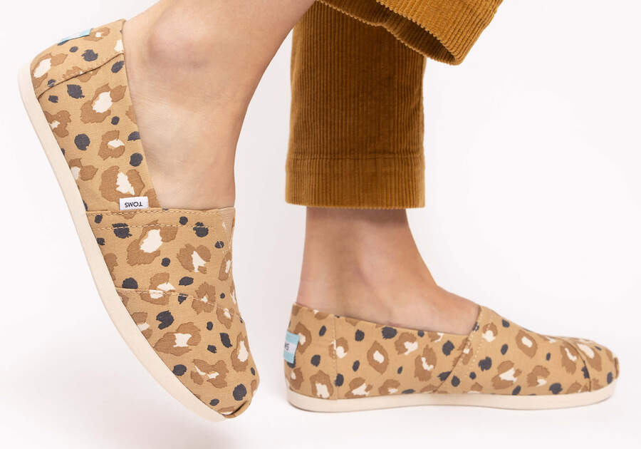 Brown Leopard Toms Alpargata Leopard Australia Sale | AU987-297