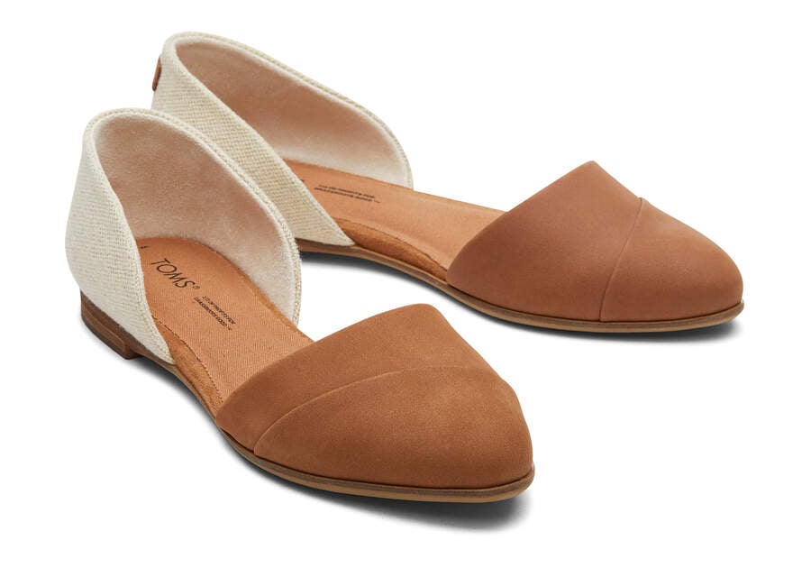 Brown Sugar Toms Jutti D'Orsay Flat Flat Shoes Australia Sale | AU798-295