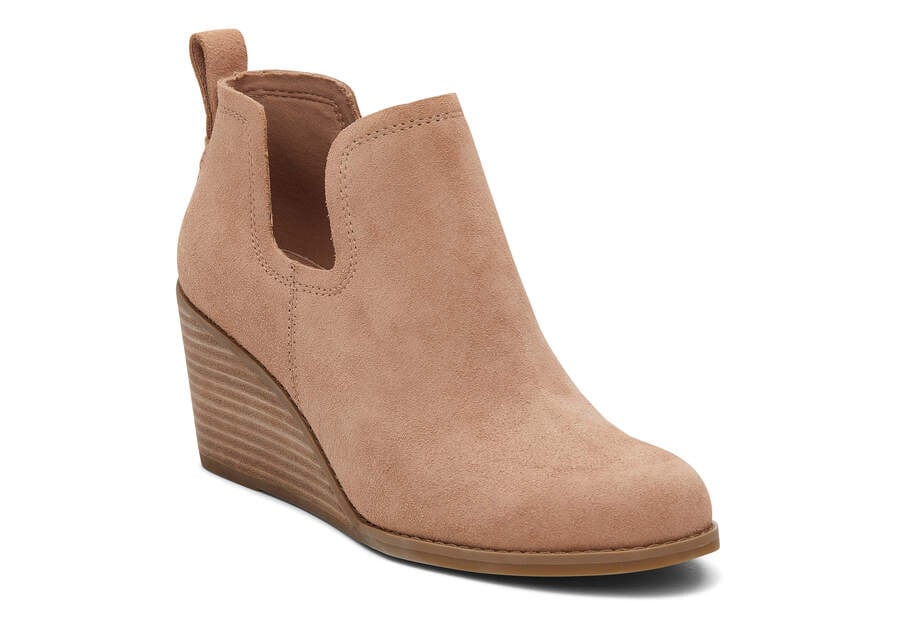 Brown Toms Kallie Wedge Bootie Booties Australia Sale | AU506-327