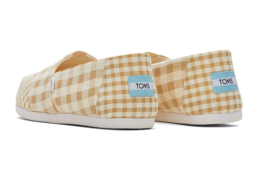 Buck Brown Gingham Toms Alpargata Gingham Australia Sale | AU540-728