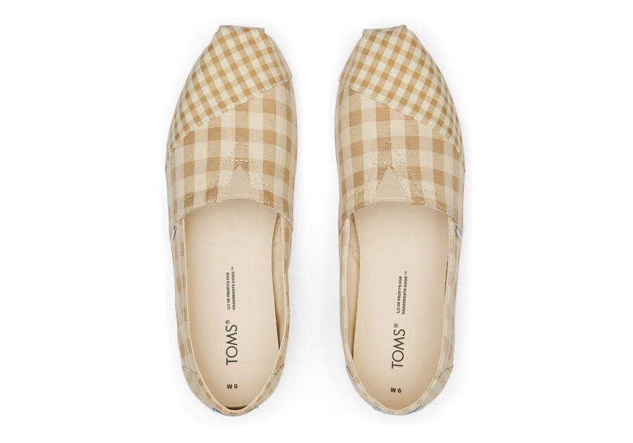 Buck Brown Gingham Toms Alpargata Gingham Australia Sale | AU540-728