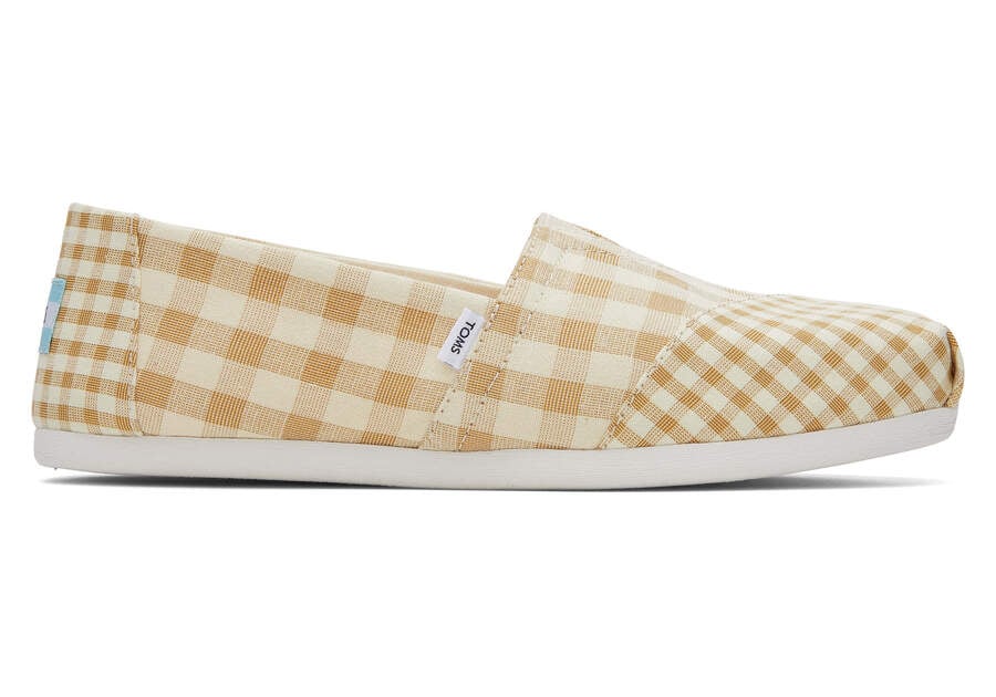 Buck Brown Gingham Toms Alpargata Gingham Australia Sale | AU540-728