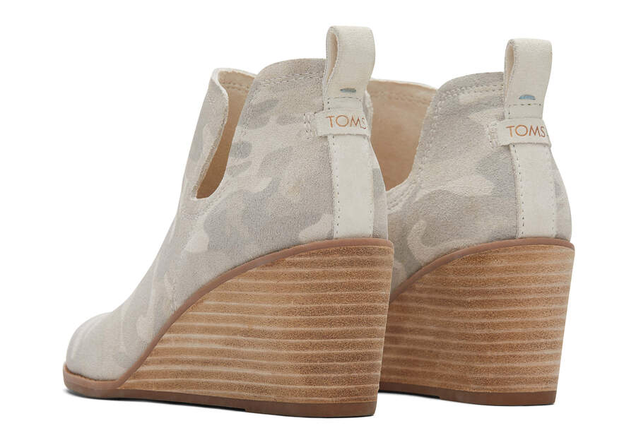 Camo Toms Kallie Wedge Bootie Booties Australia Sale | AU579-070