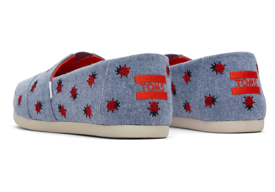 Chambray Toms Alpargata Ladybugs Australia Sale | AU354-408