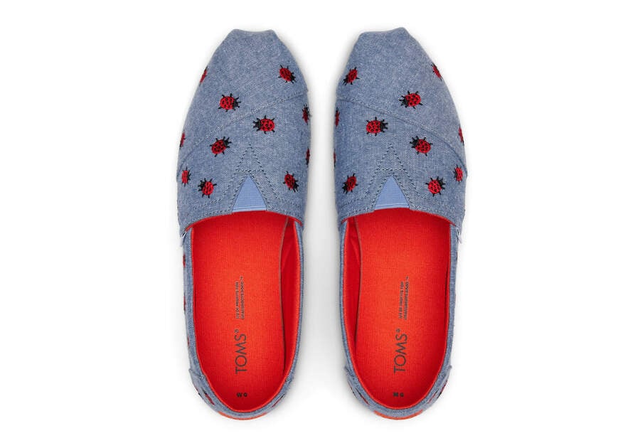 Chambray Toms Alpargata Ladybugs Australia Sale | AU354-408