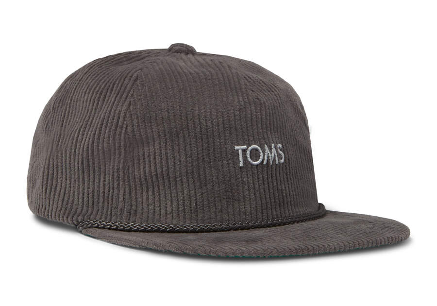 Charcoal Toms Corduroy Hat Australia Sale | AU391-662