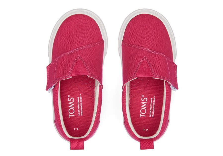 Dark Pink Toms Tiny Fenix Slip-On Canvas Australia Sale | AU940-245