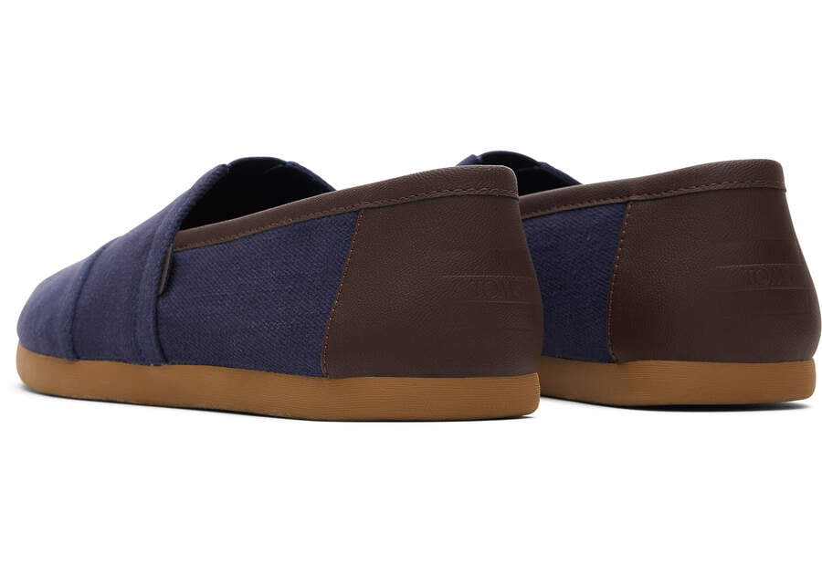 Deep Navy Toms Alpargata Synthetic Trim Australia Sale | AU623-235