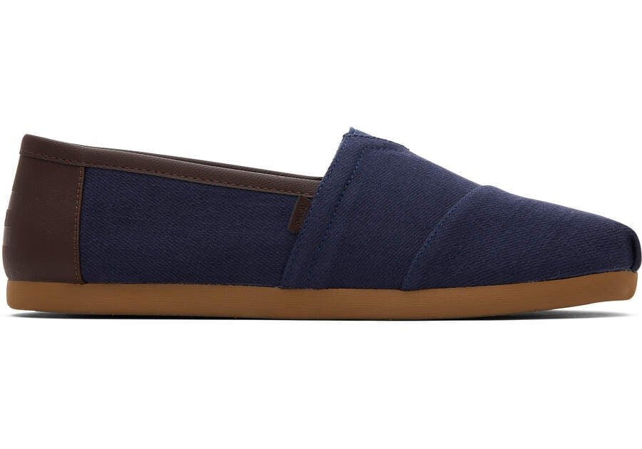 Deep Navy Toms Alpargata Synthetic Trim Australia Sale | AU623-235