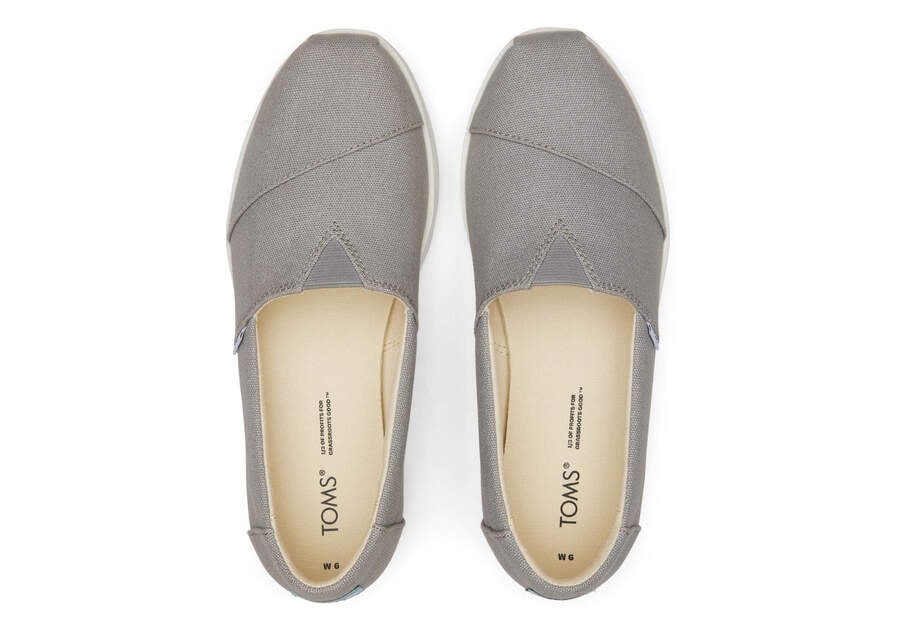 Drizzle Grey Toms Alpargata Midform Espadrille Platform Shoes Australia Sale | AU743-783