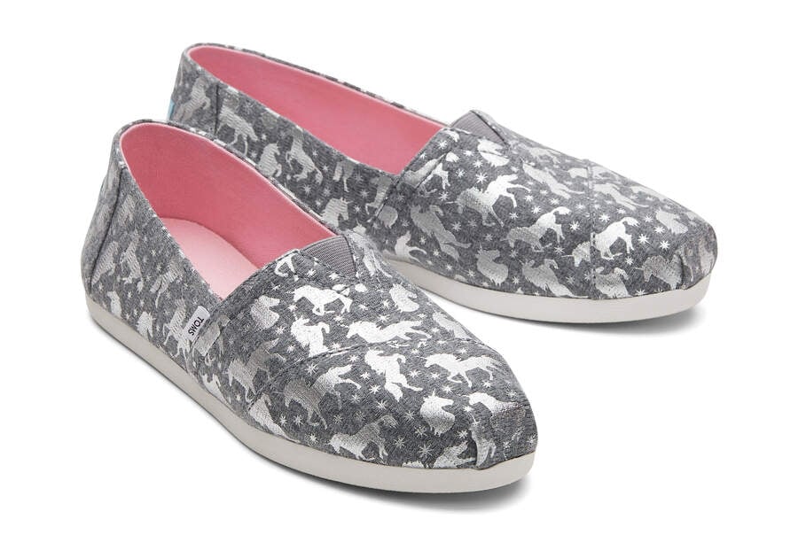 Drizzle Grey Toms Alpargata Unicorns Australia Sale | AU515-857