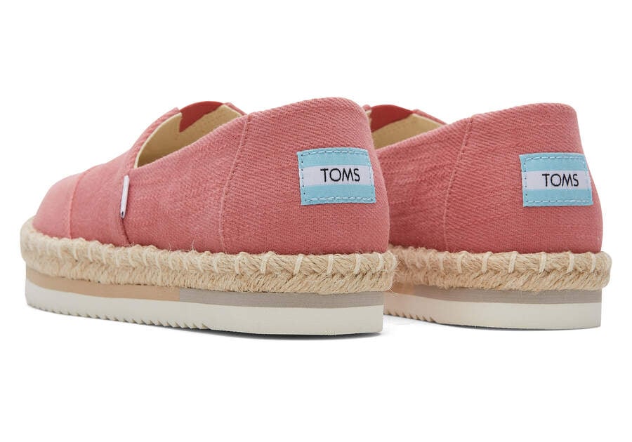 Faded Rose Toms Alpargata Rope Platform Australia Sale | AU708-819