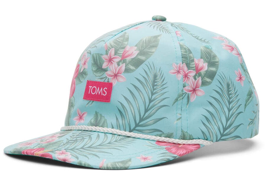 Floral Toms Cotton Canvas Hat Australia Sale | AU041-133