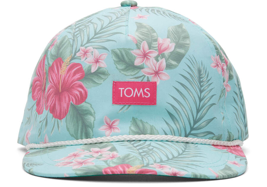 Floral Toms Cotton Canvas Hat Australia Sale | AU041-133